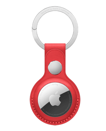 AirTag Leather Key Ring - (PRODUCT)RED